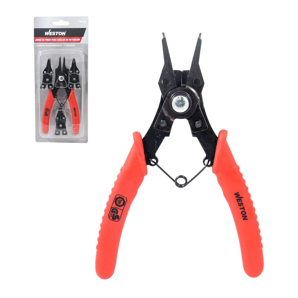 JUEGO DE PINZAS PARA ANILLOS 4 CABEZAS I