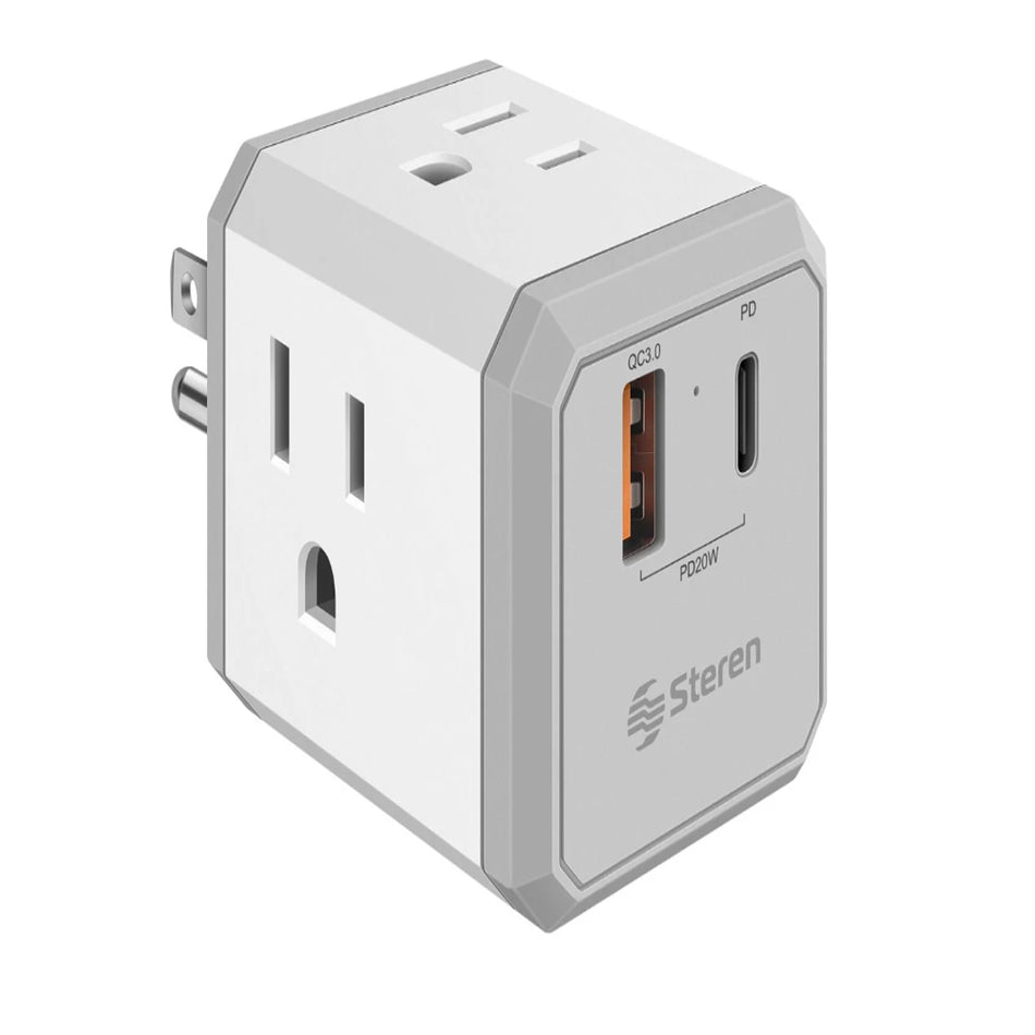 CLAVIJA ADAPTADORA 4 CONTACTOS USB C 20W