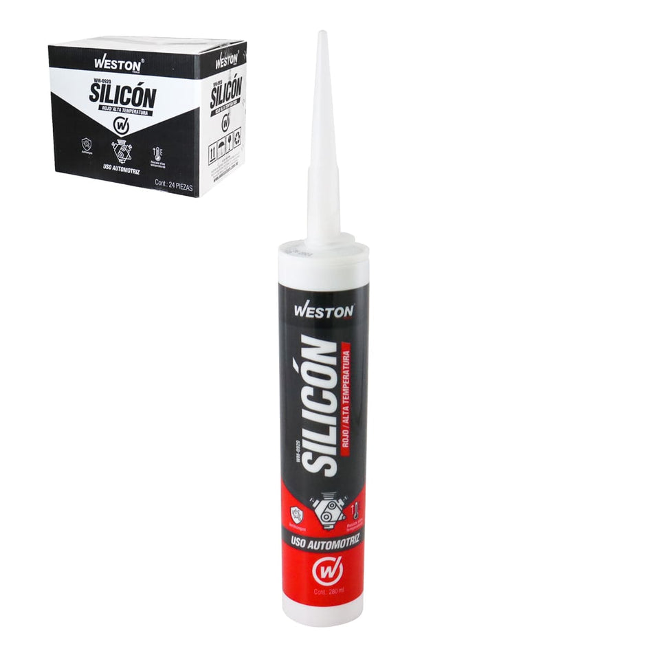 SILICON ROJO ALTA TEMPERATURA CARTUCHO 2