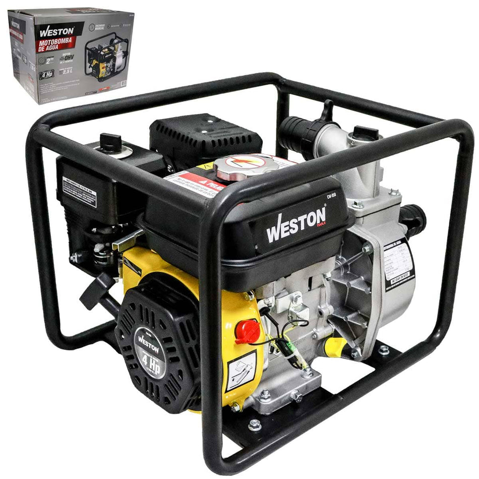 MOTOBOMBA DE AGUA 2 4HP, WESTON