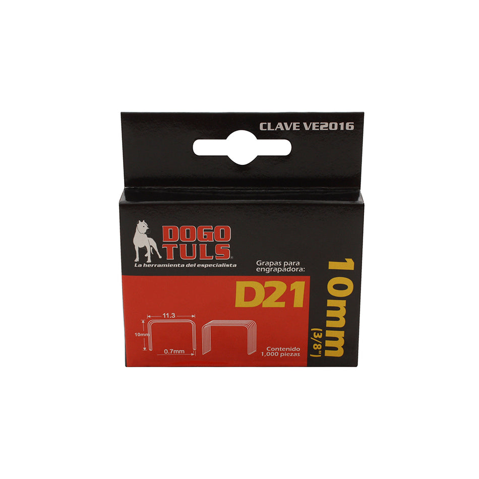 GRAPAS D21 3/8" 10MM (1000 PZAS) DOGOTULS VE2016