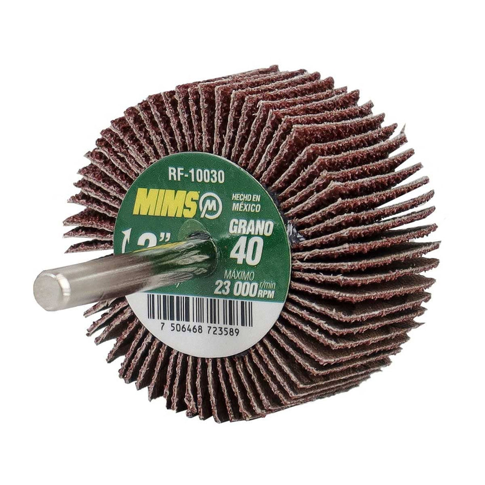 RUEDA FLAP MIMS C/VASTAGO (6MM) G40 2 X