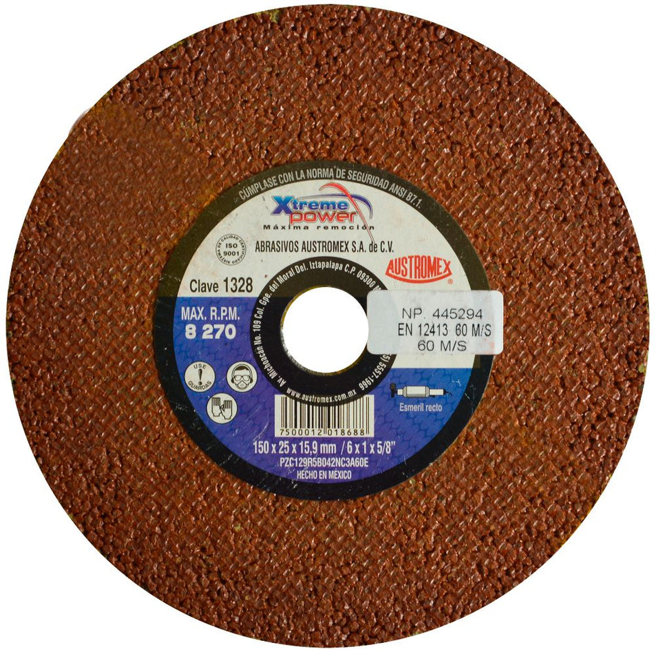 Rueda Abrasiva de 150 x 25 x 15.88 mm pa