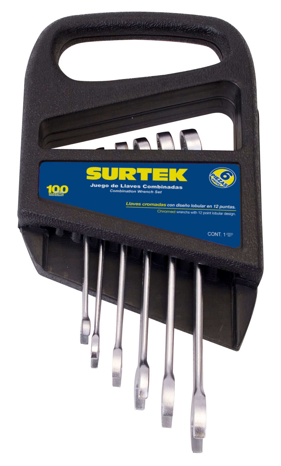 Juego de llaves combinadas satinadas mét Surtek F04M