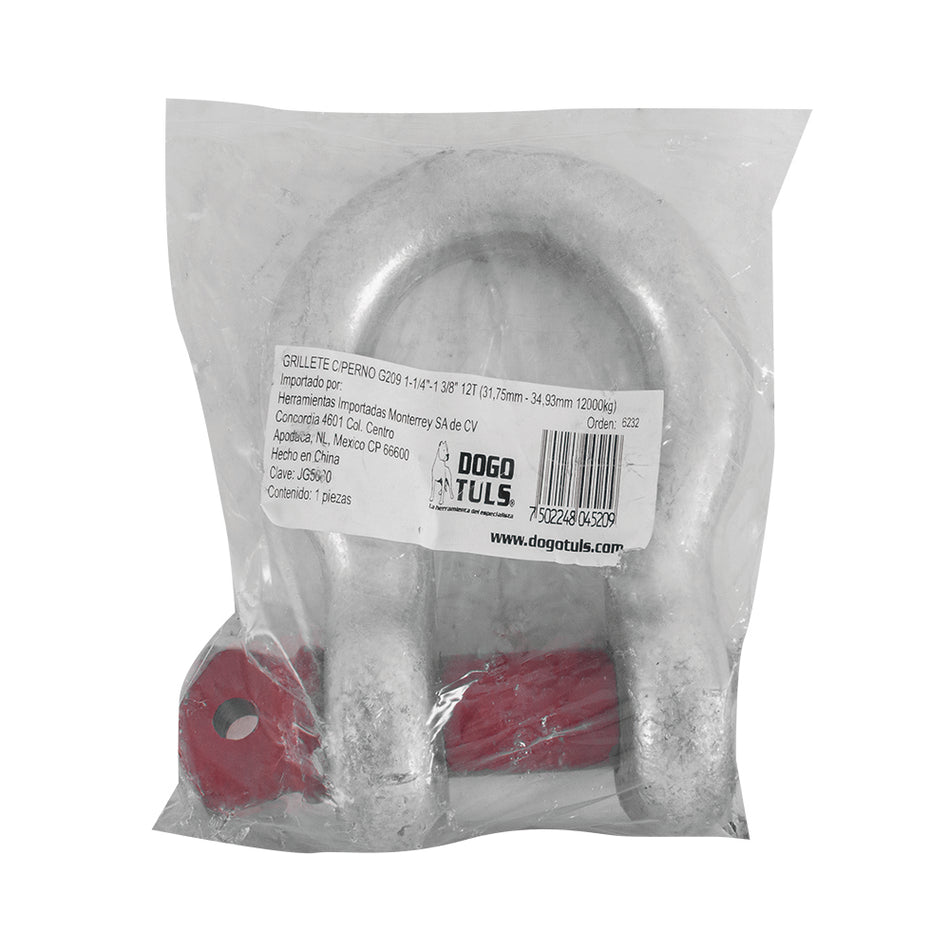 GRILLETE  1-1/4" PERNO 1 3/8" 12T G-209 DOGOTULS JG5030