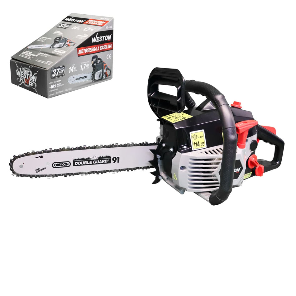 MOTOSIERRA A GASOLINA 37 CC C/BARRA OREG