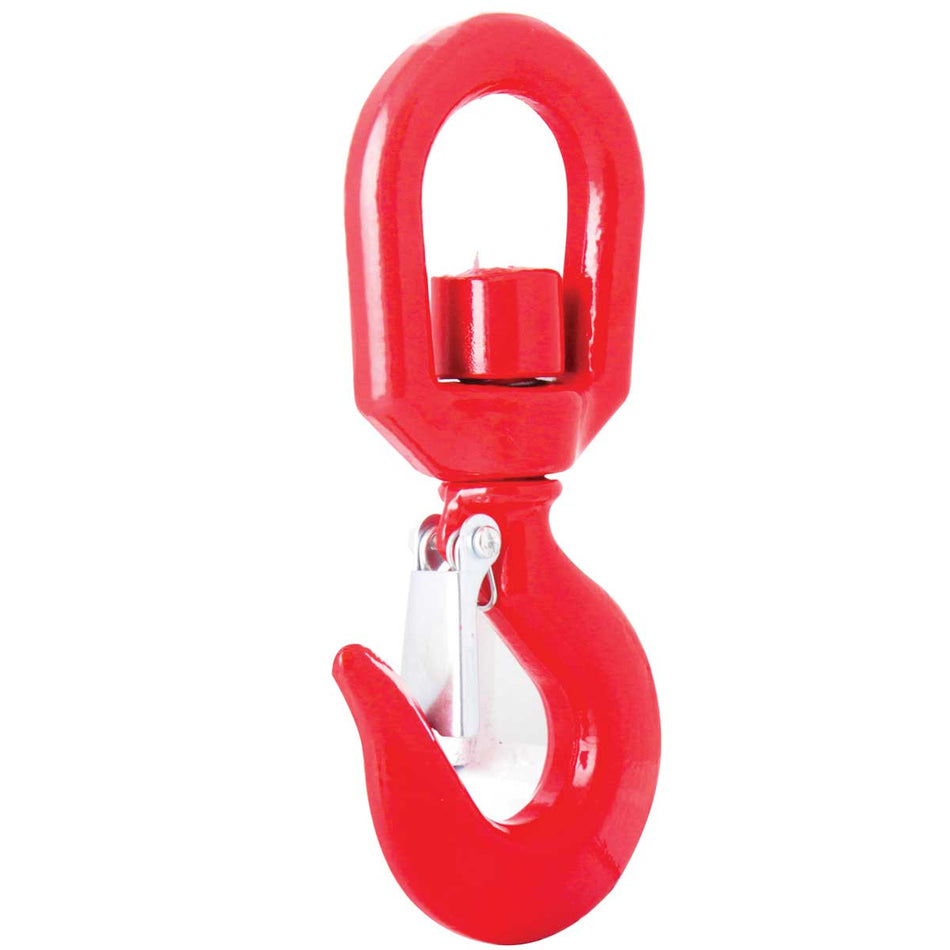 GANCHO D/ACERO FORJADO GIRAT. 7TON (ROJO