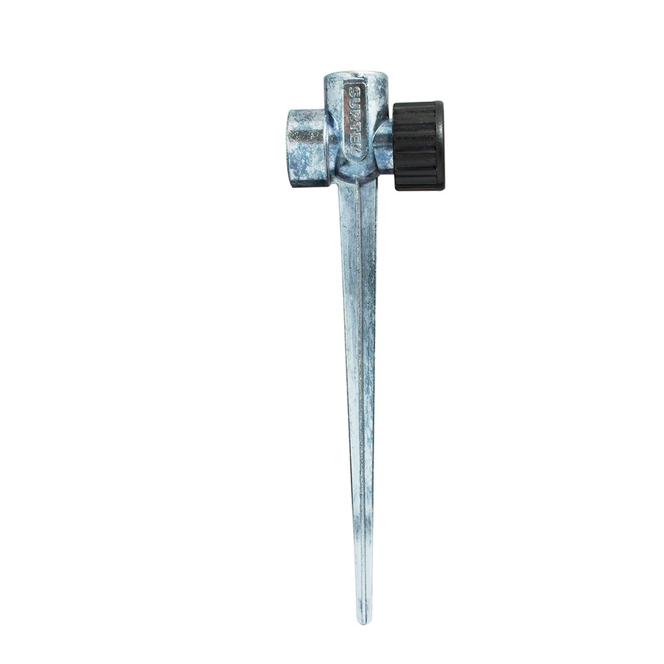 Estaca metálica universal para aspersor 11", 2 vías Surtek 130332