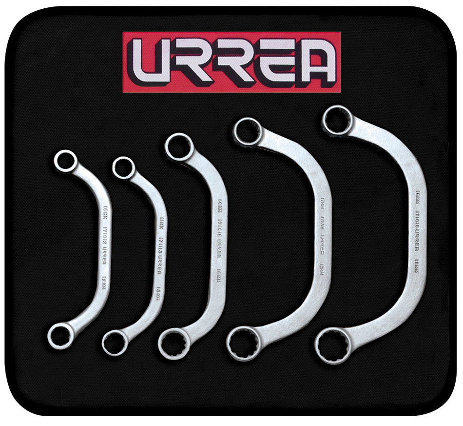 Juego de llaves de obstrucción métricas, 12 puntas, 5 piezas en estuche Urrea 1700CM