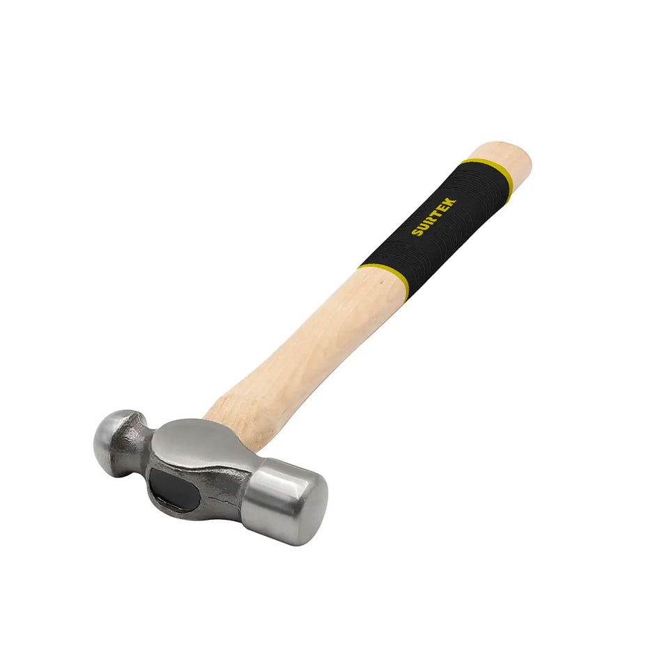 Martillo pulido de bola con mango de madera con grip de 13", 16 oz Surtek 16SG