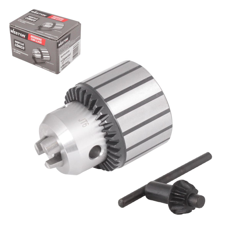 BROQUERO CON LLAVE 5/8" MONTAJE JT3, WES