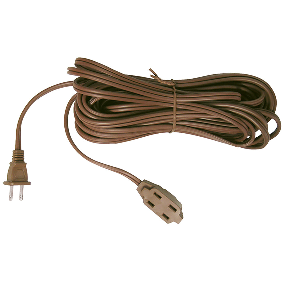 Extensión eléctrica doméstica color café, 3 m Surtek 136155
