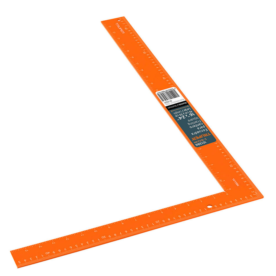 Escuadra 16'x24' de aluminio color naran