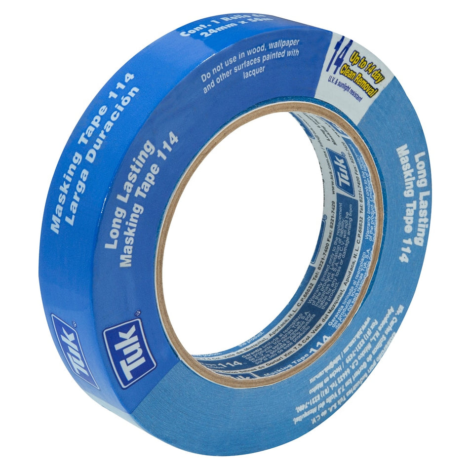 CINTA MASKING TAPE AZUL 24mm X 50mts #11 TUK 163029