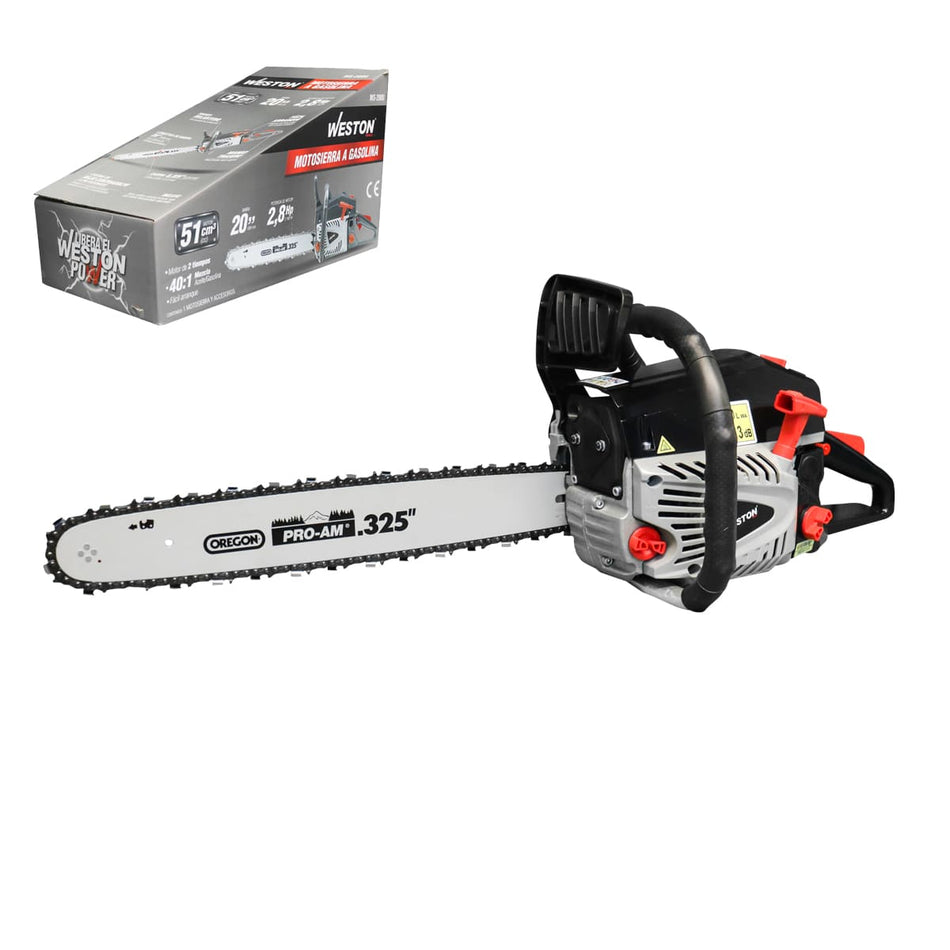 MOTOSIERRA A GASOLINA 51 CC C/BARRA OREG