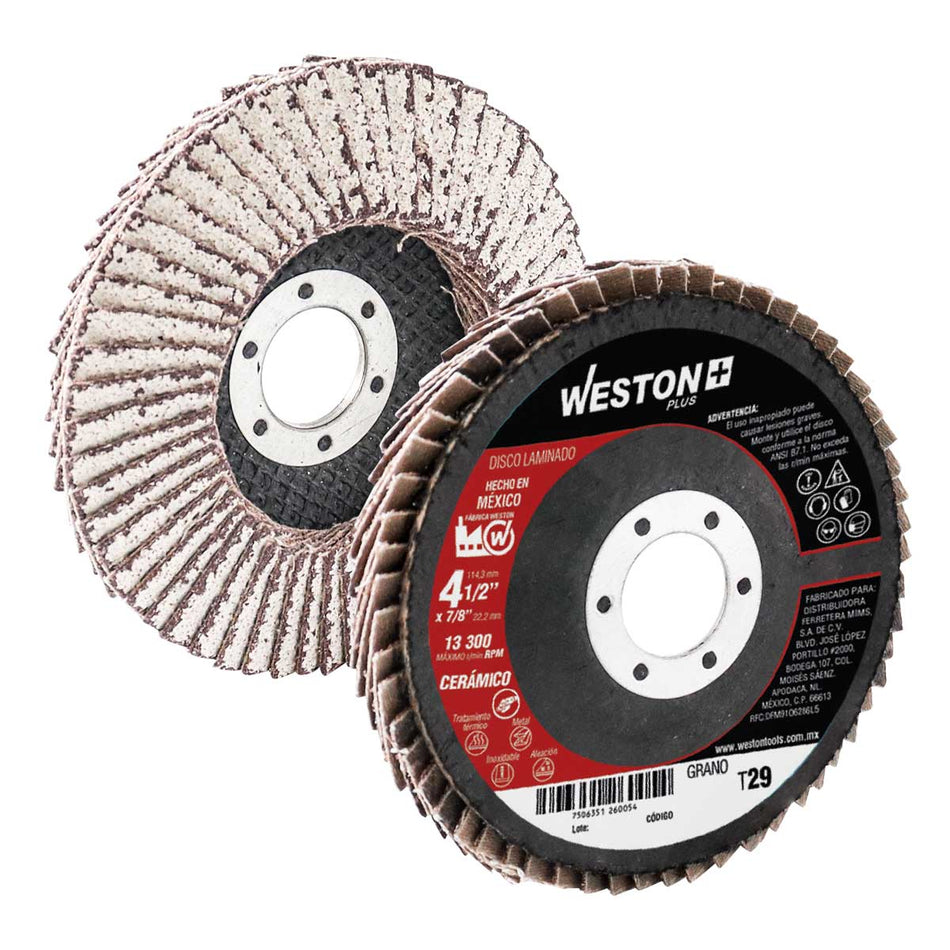 DISCO LAMINADO CERAMICO P/ALUMINIO C/RES