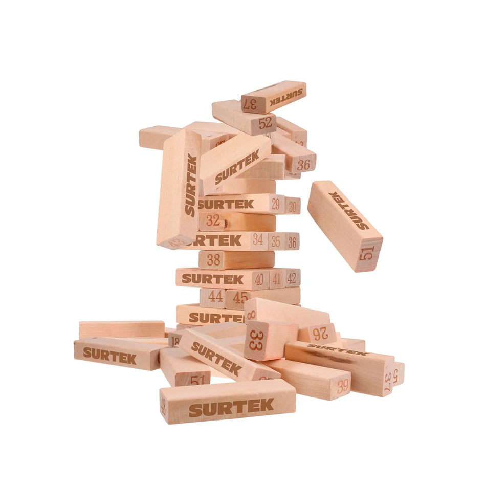 Juego torre de bloques de madera, 54 pie Surtek JENGS