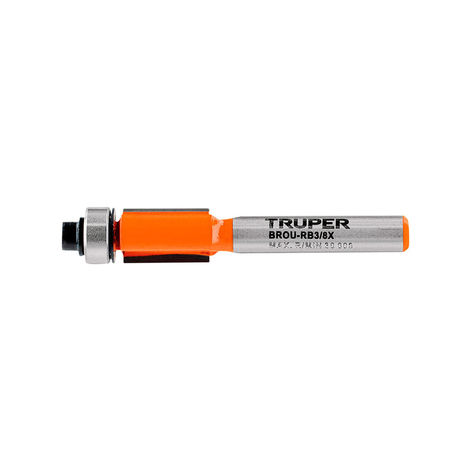Broca para router, corte recto, 3/8' con