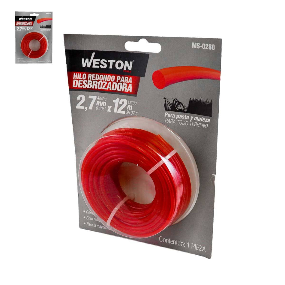 HILO REDONDO P/DESBROZADORA EN BLISTER 2