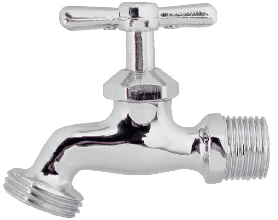 LLAVE MANGUERA DE 13 MM CROMADA, RUGO