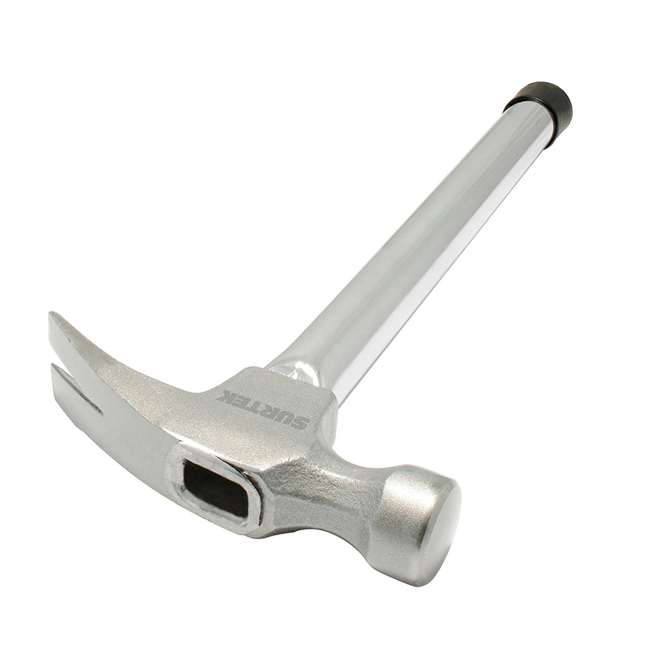 Martillo de uña recta con mango tubular de 13", 16 oz Surtek 416TR