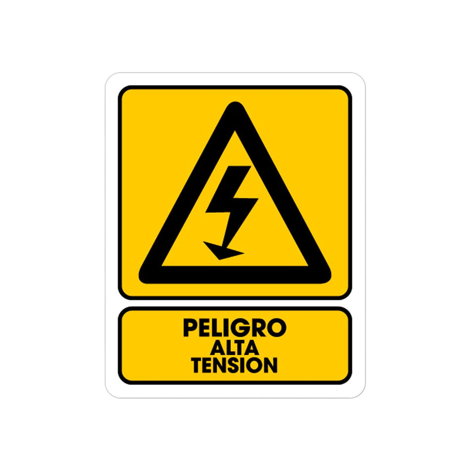 SEÑALAMIENTO PELIGRO ALTA TENSION 25 X 3