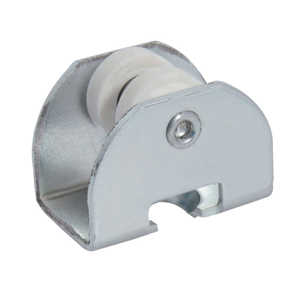 Juego de carretillas riel TT 2 baleros para clóset, galvanizada Lock CCLORT2