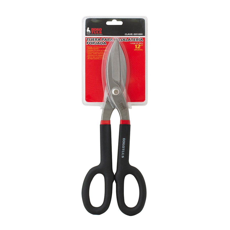 TIJERA P/HOJALATERO 12" ACERO FORJADO DOGOTULS GD1005