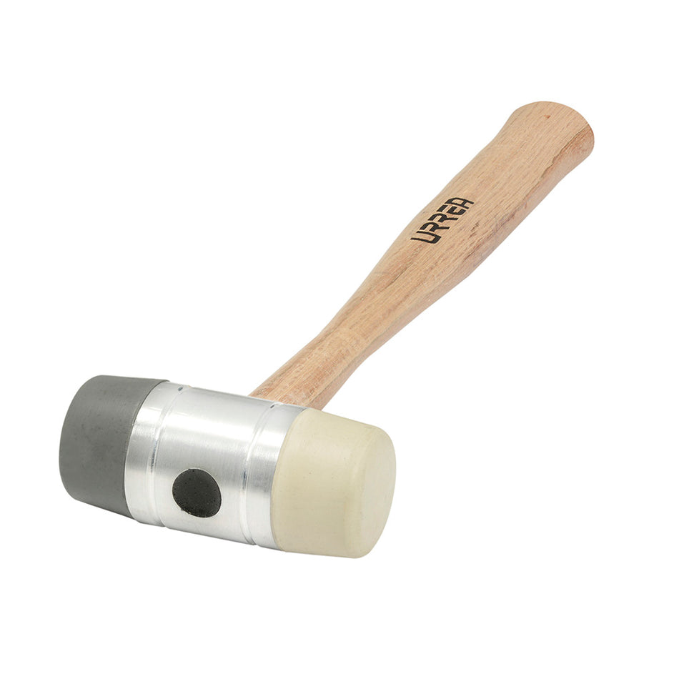 Martillo con tapas plásticas intercambiables con mango de madera de 18", 25 oz Urrea 1362