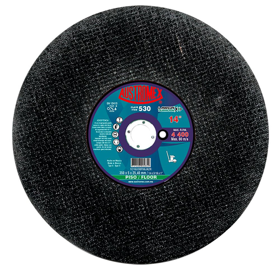 Disco abrasivo para corte de concreto cu