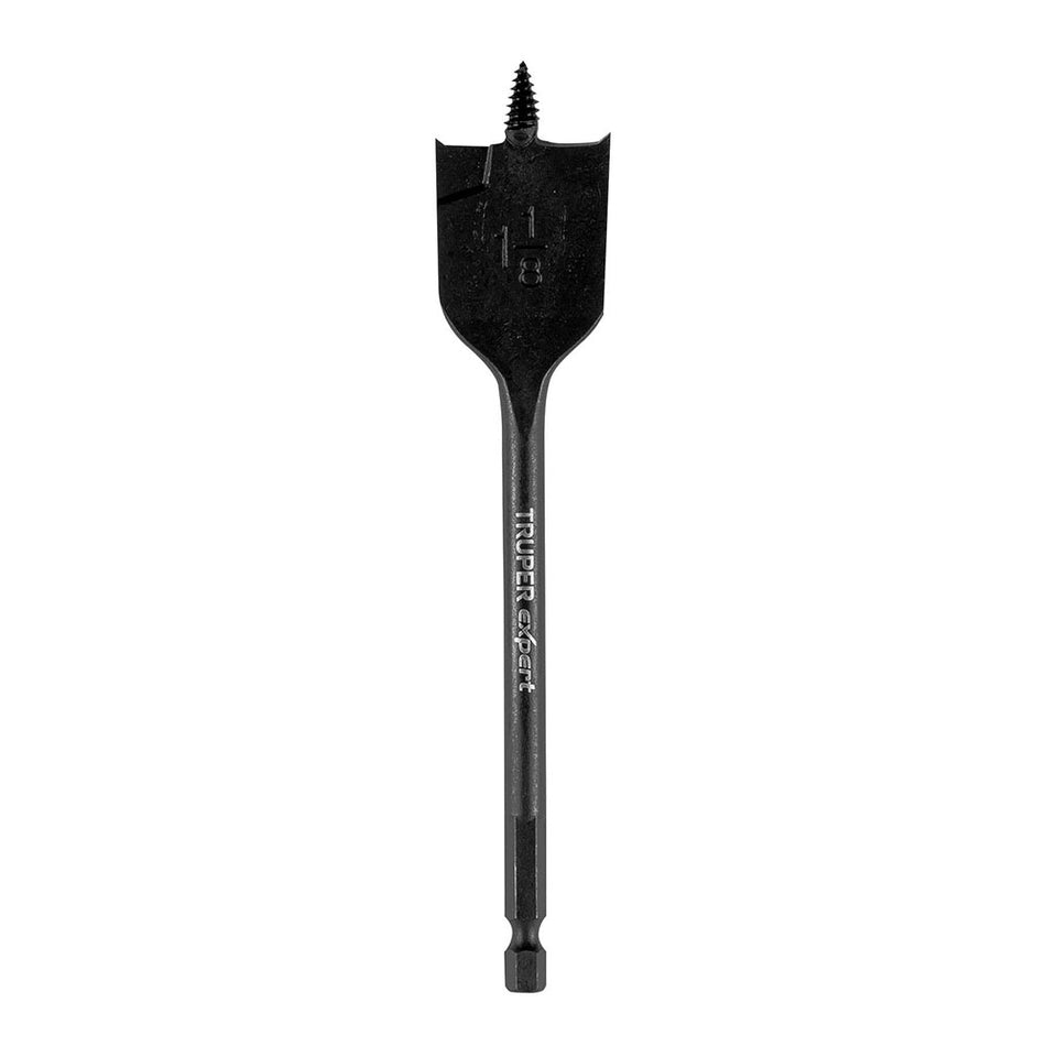 Broca plana de manita 1-1/8' para madera