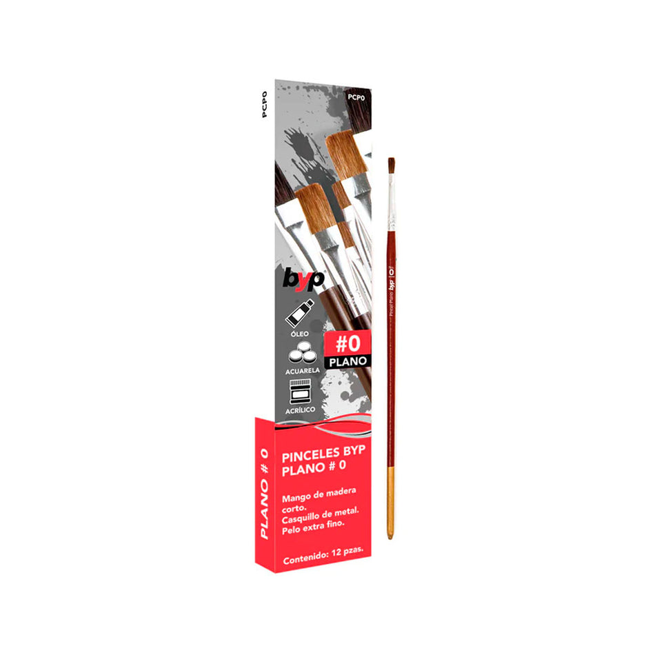PINCEL CAMELUS PLANO # 0, BYP