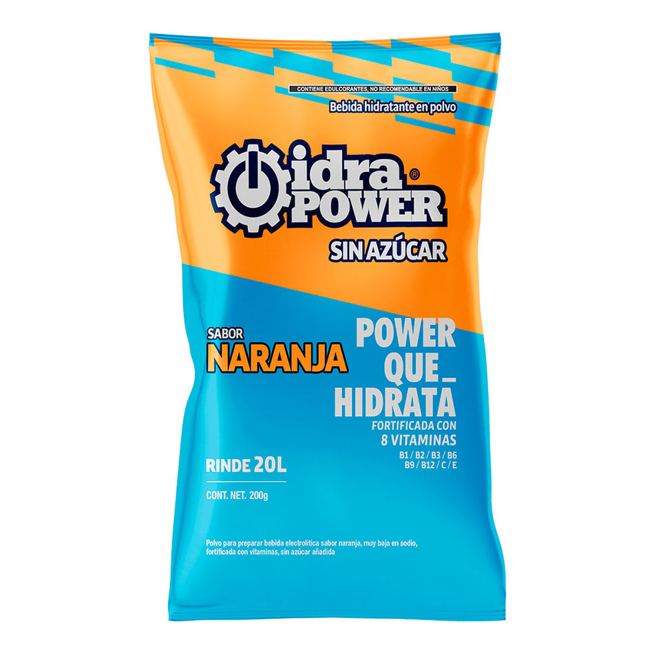 Idrapower sin azúcar Naranja, 200g,