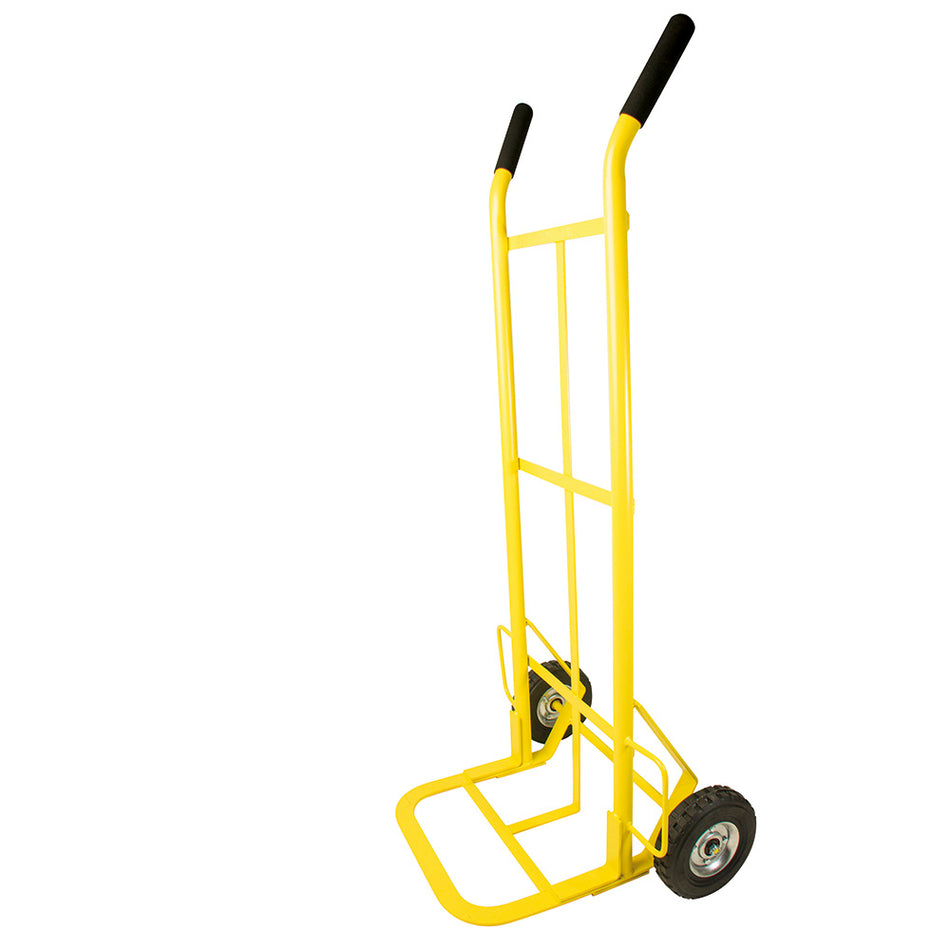 Diablo bodeguero capacidad 400 kg amarillo con llanta sólida Surtek DBS400