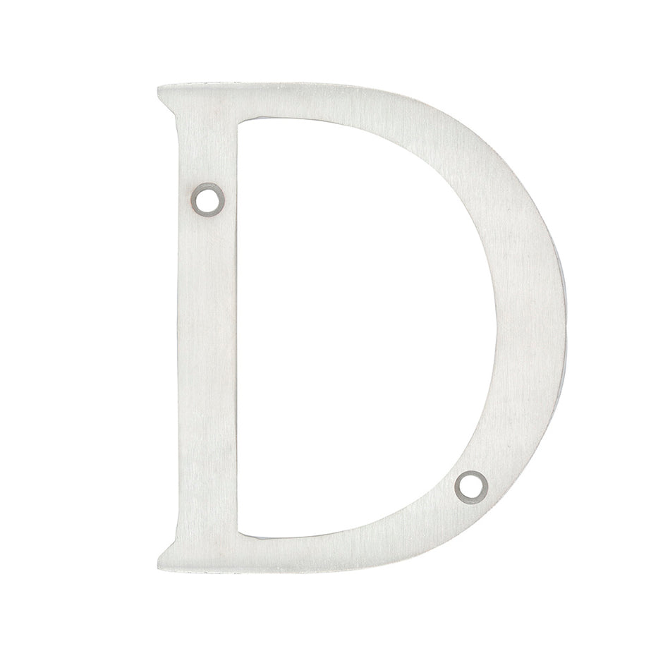 Letra D slim 4" níquel satinado Lock L701DCS