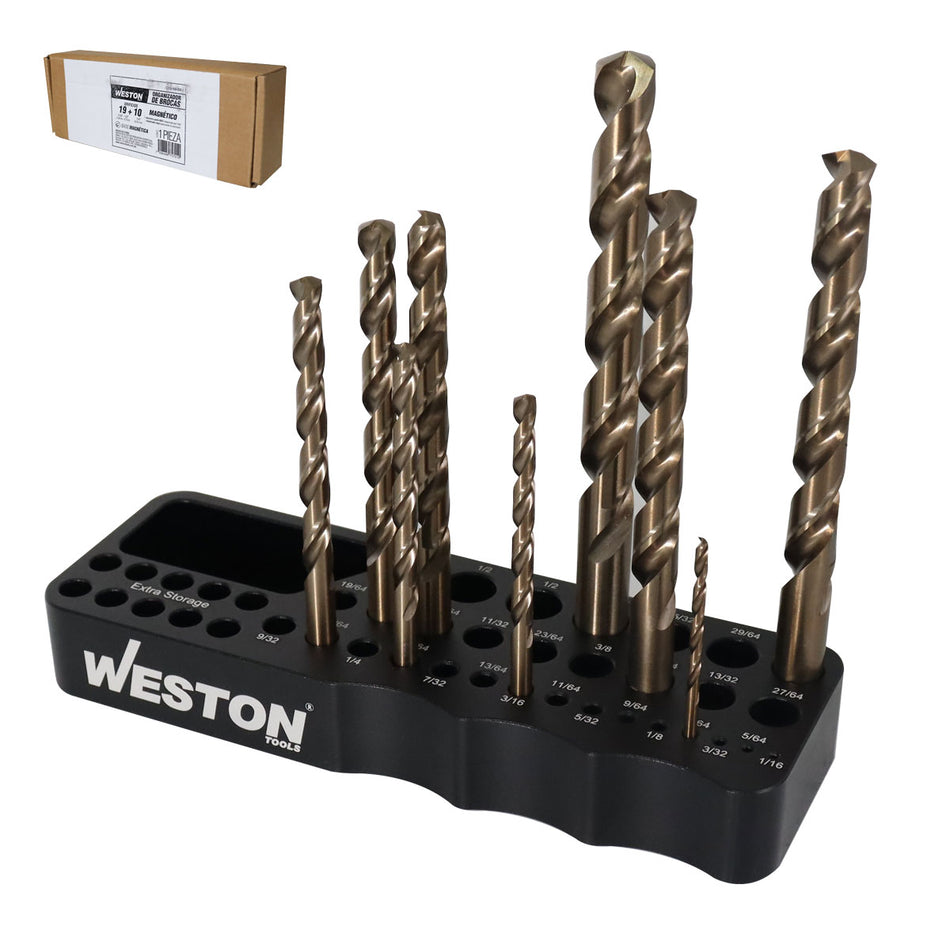 ORGANIZADOR BROCAS MAGNETICO 1/16"-1/2"