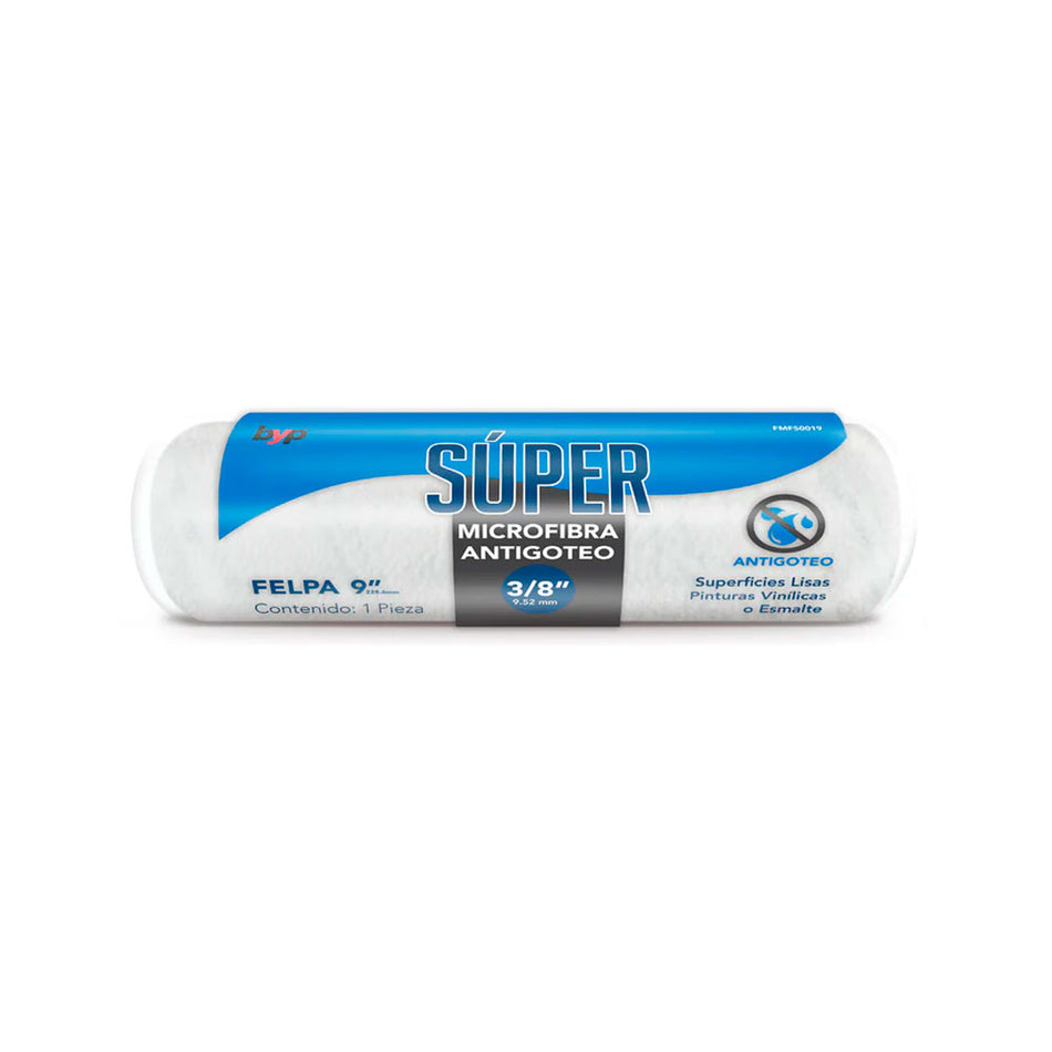FELPA 9" MICRO FIBRA 9" X 3/8" SUPER, BY