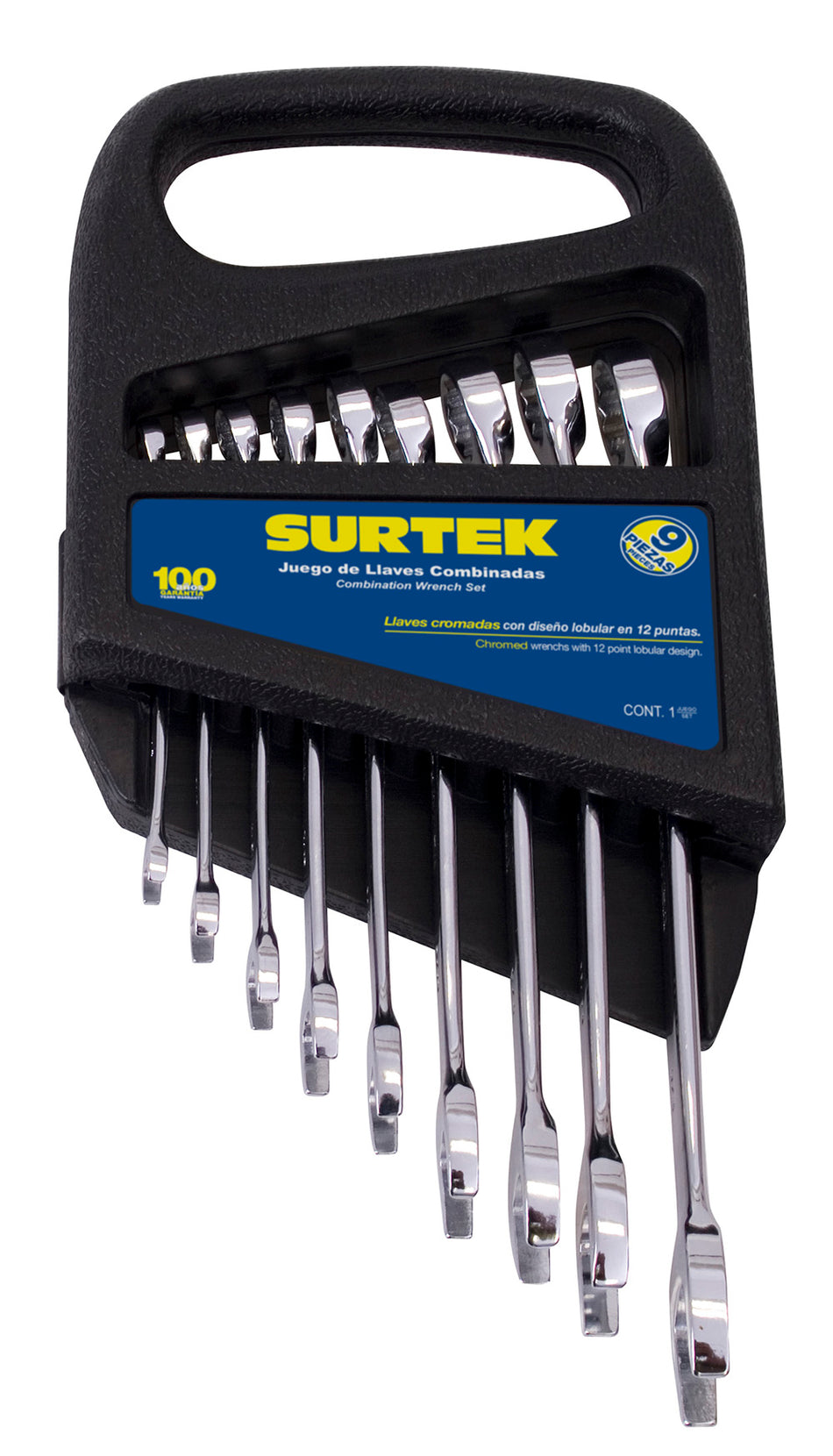 Juego de llaves combinadas satinadas en Surtek F05S