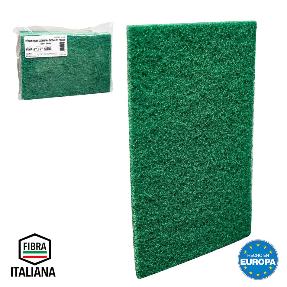 ALMOHADILLA DE FIBRA COLOR VERDE WESTON
