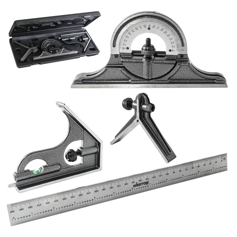 ESCUADRA COMBINADA JGO 4 PIEZAS, WESTON