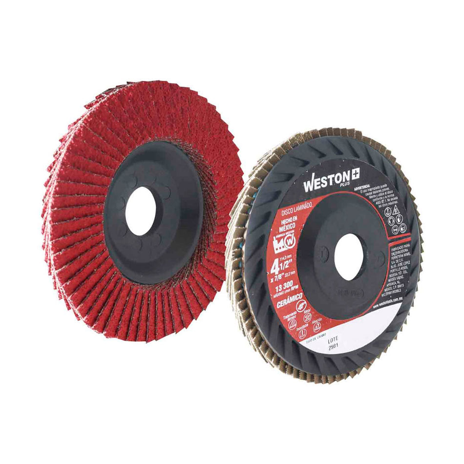 DISCO LAMINADO CERAMICO CON RESPALDO DE