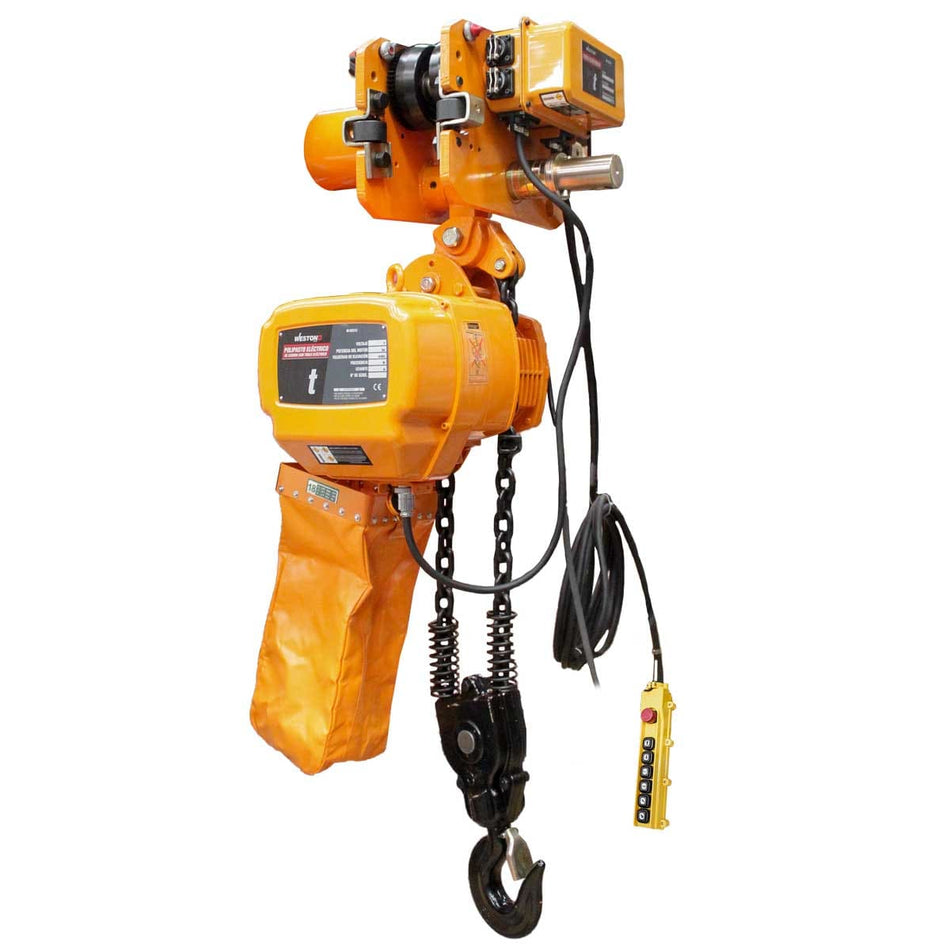 POLIPASTO ELECTRICO D/CADENA C/TROLE 10T