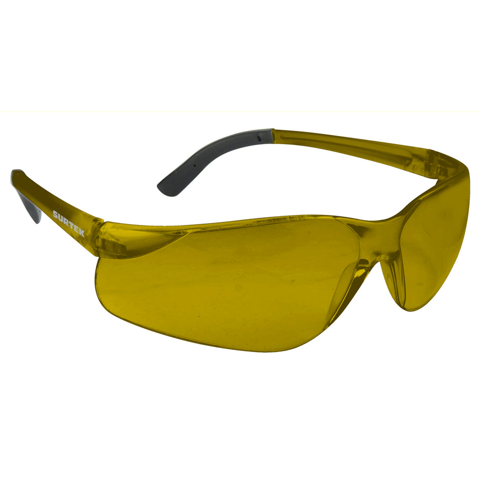 Lentes de seguridad modelo Panoramic, ámbar Surtek 137678