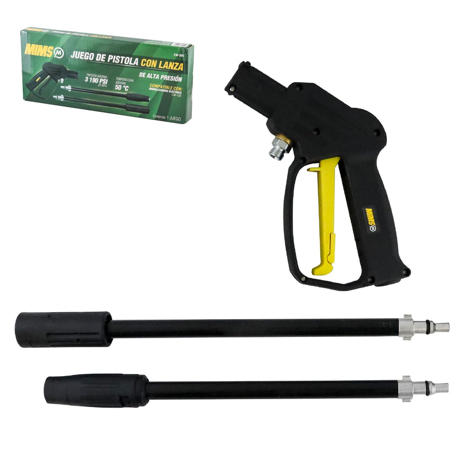 JUEGO DE PISTOLA CON LANZA P/HIDROLAVADO