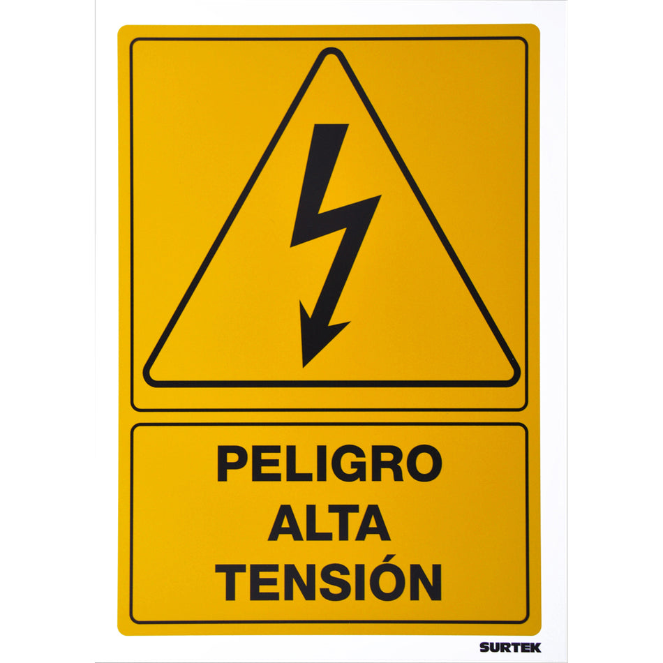 Señal "Peligro alta tensión" Surtek SES27
