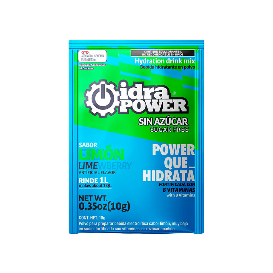 Idrapower sin azúcar Limón, 10g,