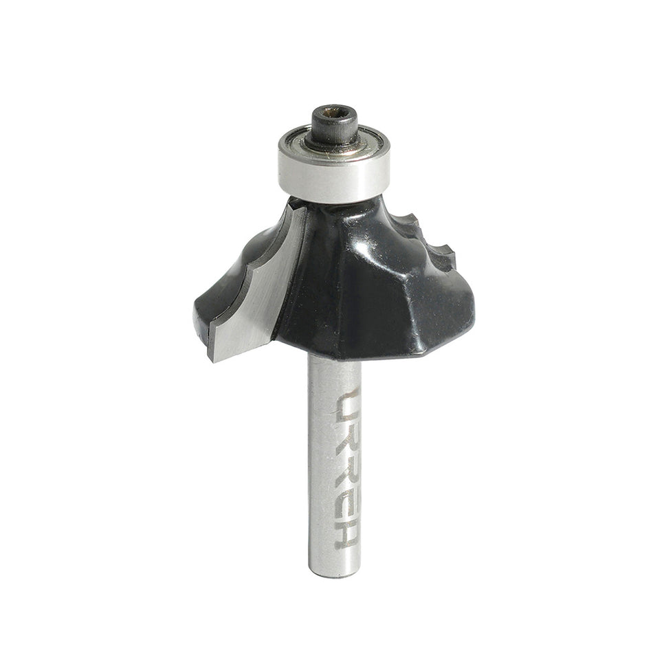 Broca para router de acero moldura clásica con balero 1-3/8" zanco de 1/4" Urrea BR1427
