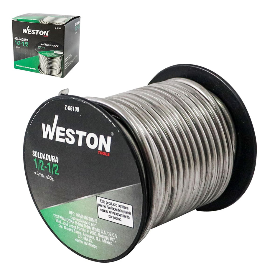 SOLDADURA SOLIDA 1/2-1/2     3MM, WESTON