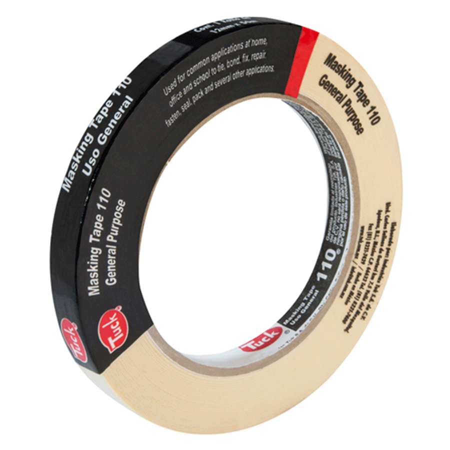 CINTA MASKING TAPE USO GENERAL 12mm X 50 TUK 101010