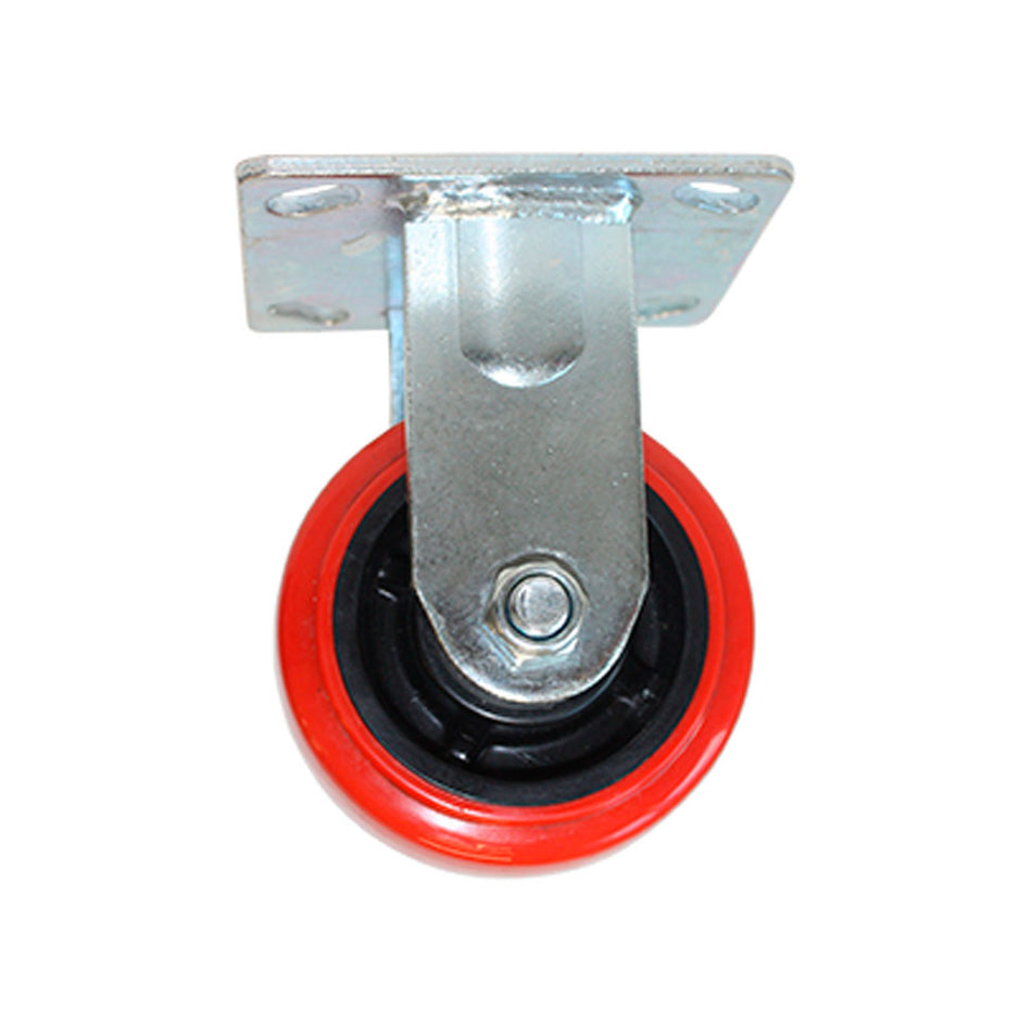RODAJA PP NEGRO Y PU ROJO FIJA 4" DOGOTULS ZF5069